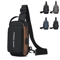 Sac de Poitrine Sport Décontracté EagleCloud pour Homme, Grande Capacité, Étanche, Matériau PC, Fermeture Éclair, Verrou Antivol, Petit et Tendance