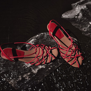 Nuevos Zapatos de <span class=keywords><strong>Mujer</strong></span> 2025 de Diseño Francés, Tejido Calado, Tacón Bajo, Sin Cordones, de Verano, de Piel Vacuna, Punta Abierta, para Fiesta y Boda, con Suela Antideslizante de TPR - Product Image 3