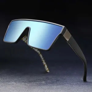 Kare tek parça Lens özel Logo bisiklet kadınlar güneş gözlüğü erkek nehir spor polarize balıkçılık bisiklet güneş gözlüğü 2023