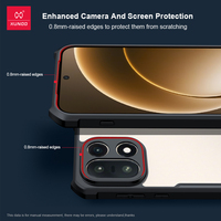 Étui Xundd OnePlus 15 1+15 antichoc pour Tech, coque transparente en TPU acrylique ultra-fine, anti-traces de doigts, étuis pour téléphones portables