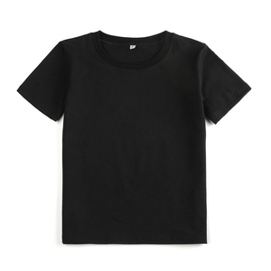 Enfants garçons 100% coton chemise unie enfants <span class=keywords><strong>blanc</strong></span> <span class=keywords><strong>blanc</strong></span> T-<span class=keywords><strong>shirt</strong></span> monogramme bébé garçons nouveau-né bébé T-<span class=keywords><strong>shirt</strong></span> - Product Image 2