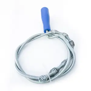 Limpiador de <span class=keywords><strong>tuberías</strong></span> de Metal Flexible manual para el hogar, herramienta para eliminar obstrucciones de drenaje para bañeras e inodoros - Product Image 1