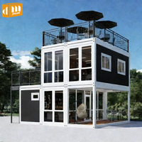 Magasin préfabriqué en conteneur, boutique modulaire portable, installation facile, maison en conteneur pour magasin de proximité, café