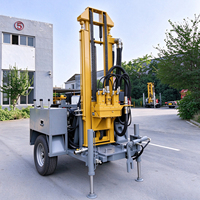 Machine de forage hydraulique sur roues Ce Epa pour puits d'eau, pour forages dans roches dures et exploration des eaux souterraines