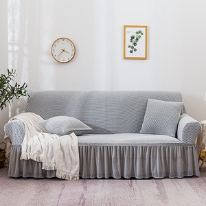 Penutup <span class=keywords><strong>Sofa</strong></span> Kain Warna Solid Turki Semua Termasuk Renda Tebal Penutup <span class=keywords><strong>Sofa</strong></span> Persegi Kecil Turki Grosir Empat Musim - Product Image 6