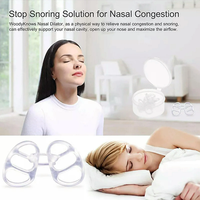 Dispositif de dilatateur nasal assisté par sommeil à respiration facile Anti-ronflement Silicone narine Anti-ronflement évents nasaux arrêter les traitements de ronflement