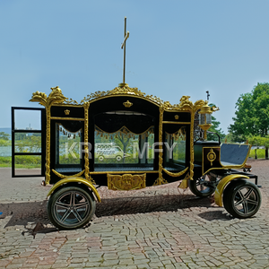 Carroza Fúnebre Eléctrica Clásica con Remolque, Carroza Fúnebre Eléctrica Tirada por Caballos, Transporte Especial - Product Image 6