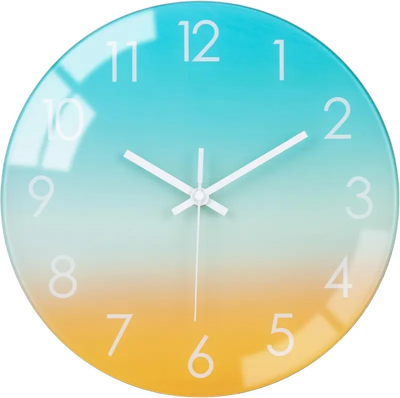 2024 новые современные скандинавские минималистские деревянные настенные часы оптом на заказ круглые бесшумные простые часы украшения