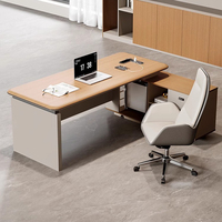 Bureau de direction moderne en MDF de qualité supérieure, mobilier de bureau de luxe, table de travail en bois, design modulaire