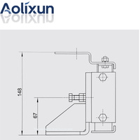 Doublure de patin de guidage coulissant pour ascenseur Kone (Rail principal DX10A) -029 Accessoire d'origine Patins de guidage coulissants pour rail principal DX10A