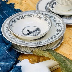 ชุดจานเซรามิกสไตล์ยุโรปคลาสสิกสำหรับรับประทานอาหารค่ำ - Product Image 4