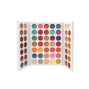 OEM Cosmetic Factory Wholesome 63-Color Silver Palette High Grade Pigment Private Label Makeup Eyeshadow Palette Popular Eyes