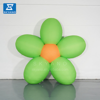 Nouveau design coloré publicité fleur gonflable parc décor fleur artificielle modèle décoration de mariage