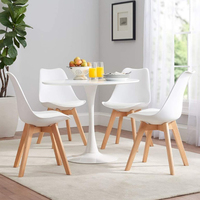 Chaise moderne pour salon, chaise de café, pieds en bois, chaises en plastique, chaises de salle à manger pour table à manger, Stulh Milano, style nordique, solide