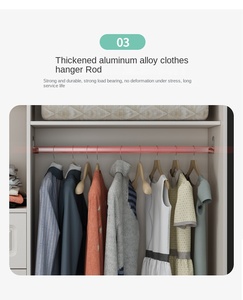 Chambre à coucher moderne simple <span class=keywords><strong>armoire</strong></span> à portes coulissantes largeur 140 salle de location avec garde-robe simple pour enfants - Product Image 2