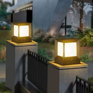 Lampe solaire de jardin sur poteau 10cm 15cm 20cm 27cm 33cm, extérieure, étanche, avec interrupteur à induction, batterie au lithium, pour villa, pelouse, parc, terrasse - Product Image 3