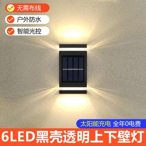<b>Solar</b> Outdoor Wall Lamp Led Long Strip 12V Waterproof For Garden Patio Fence <b>Deck</b> <b>Lighting</b> - Product Image 4