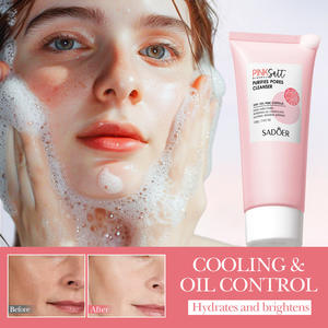 Nettoyant visage SADOER, nettoyage en profondeur, lissage, réparation, contrôle du sébum, réduction des pores, nettoyant visage au sel rose de <span class=keywords><strong>l</strong></span>'Himalaya - Product Image 2