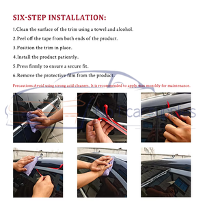 Accessoires de voiture personnalisés en gros, moulure décorative de fenêtre chromée pour porte noire, bande de garniture pour <span class=keywords><strong>Mini</strong></span> <span class=keywords><strong>Cooper</strong></span> SE F56 JCW 2014-2023 - Product Image 6