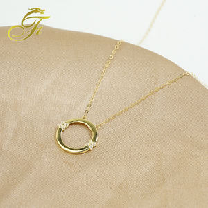 Bộ Trang Sức Chuỗi Vòng Cổ Vàng Trơn <span class=keywords><strong>Dubai</strong></span> <span class=keywords><strong>18K</strong></span> Nhiều Kiểu Để Làm Trang Sức Vòng Cổ Vòng Cổ Zircon - Product Image 6