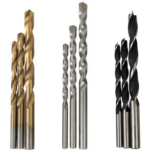 Jeu de 9 forets hélicoïdaux en acier rapide du fabricant, haute dureté, pour usage domestique, avec boîte en plastique, forets polyvalents pour l'exportation - Product Image 3