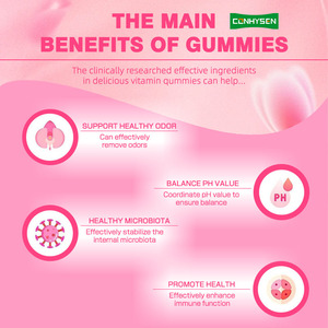 OEM ODM probiotik Gummies untuk kesehatan wanita mengoptimalkan tingkat PH seimbang Vagina Premium suplemen permen karet keseimbangan feminin - Product Image 6
