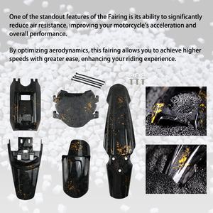 LINGQI RACING Juego Completo de Carenados para Motocicleta, Repuesto Modificado Universal para Motocicleta Todoterreno Light Bee - Product Image 4