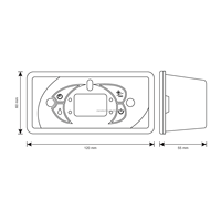 Carte de commande pour refroidisseur d'air électrique C35-2000 - Contrôleur manuel/automatique pour refroidisseurs de désert à usage domestique |   Module de carte de circuit imprimé haute fiabilité
