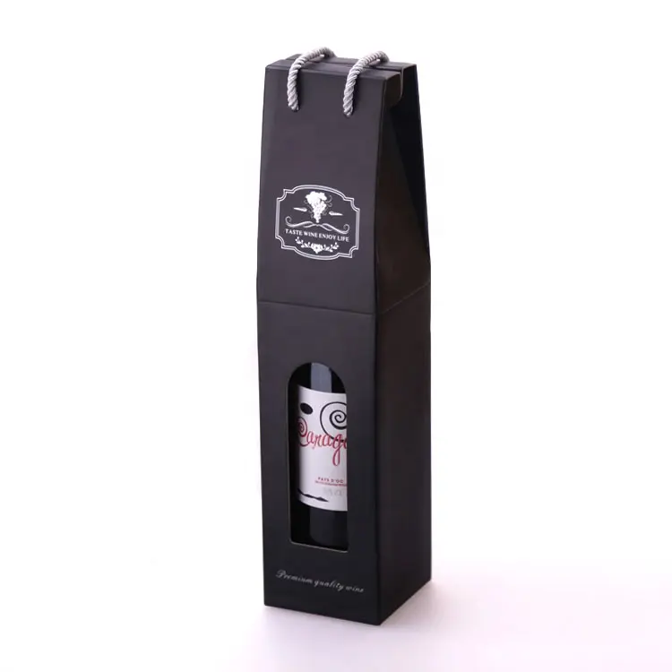 Eyelashes Wine Gift Bags Foldable Jewlery Custom Logo For Champagne/Vodka/Liquor/Whisky/Wine Glass Single Bottle Packaging Box