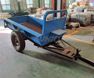 Ventes professionnelles 1t Mini remorque tracteur à pied motoculteur Durable Mini remorque agricole petite remorque - Product Image 3