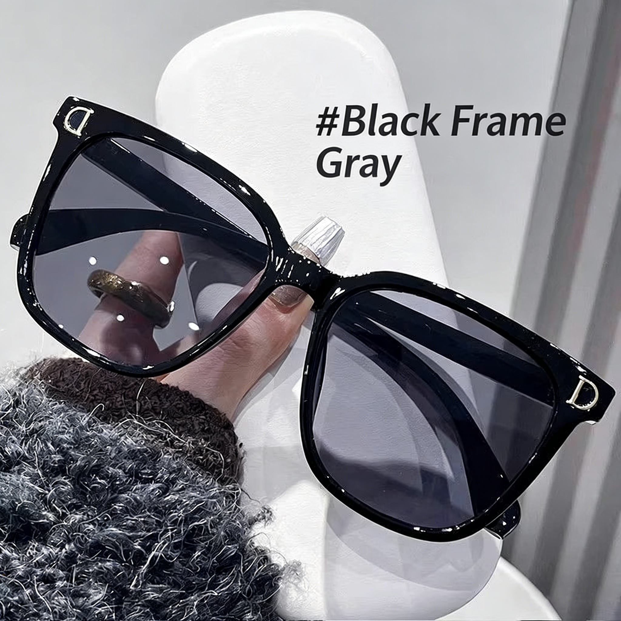 Black frame and black lens
