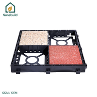 Grilles géogrilles en HDPE noir de haute qualité et durables pour gazon et gravier, design moderne, drainage étanche, haute résistance à la compression