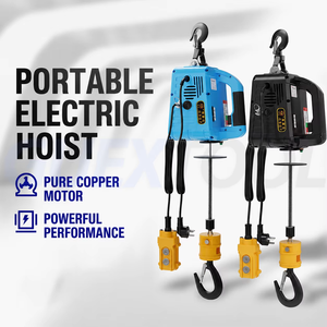 Portable Wireless Remote Control Electric Winch Traction Block Rope <b>Hoist</b> Small Crane Home Decoration Crane <b>Hoist</b> Lifting Tool - Product Image 2