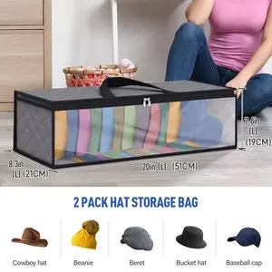 Seyahat saklama kutusu şapka, beyzbol şapkası kapaklar şapka saklama kutusu çanta düzenleyici