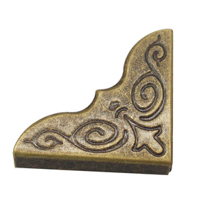 C080 Metal Album <b>Corner</b> <b>Protector</b> Antique Bronze 25mm Durable Photo Frame DIY <b>Corner</b> Embossing Printing - Product Image 1
