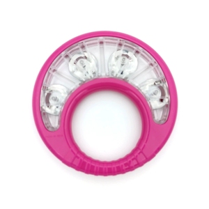 Campanas de Mano de Plástico Transparente en Forma de Media Luna al por Mayor con 4 Campanas Metálicas, Instrumento de Percusión Orff para Niños - Product Image 5
