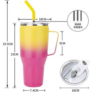 Thermos moderne en acier inoxydable de 40 oz, anti-fuite, gobelet de voiture pour boissons chaudes et froides, tasse cadeau pour les cadeaux - Product Image 2