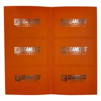 Dossier de présentation sur mesure 175x332mm, découpe personnalisée, format personnalisé, carton blanc 250g, film mat double face, logo en feuille d'argent, papier