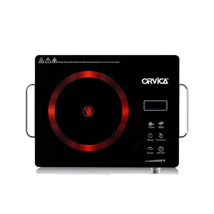 Placa de cocción eléctrica de cerámica Orvica, 2200W, superficie lisa, calentamiento por inducción, multifunción para cocinar y preparar té - Product Image 4
