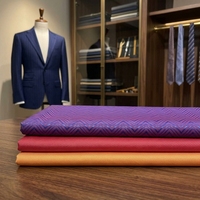 Tissu de doublure et d'interlining en polyester et viscose, tissé jacquard Dobby, uni teint, pour costumes et vestes garçons et filles