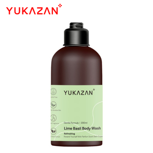 Malaysia Top Seller Yukazan Lime Basil Body Wash 230ml B2B Best Supplier Guarantee Premium Quality Citrus Fresh Rejuvenating - Product Image 1