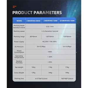 Machine de marquage pneumatique SDC 120X50mm, gravure automatique sur métal, marqueur à points industriel portable - Product Image 3