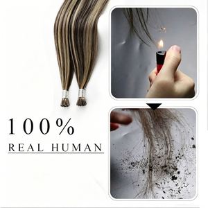 Extensiones de Cabello Humano I-Tip de Lujo Europeas de Doble Trama con Queratina Pre-Adherida, Cabello I-Tip con Cutícula Natural, ¡Venta Caliente! - Product Image 5