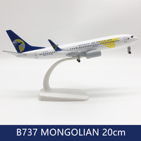 Modèle d'avion Boeing 737 MONGOLIAN en alliage moulé sous pression, échelle 1/200, 20 cm, prix de gros, cadeau de luxe, à vendre