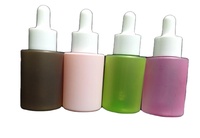 Bouteille en verre d'huile essentielle de gel de 15ml 30ml avec compte-gouttes