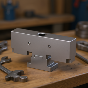 Mandril móvil intermedio para tornos modulares, componente metálico mecanizado de precisión de 30 mm de ancho - Product Image 3