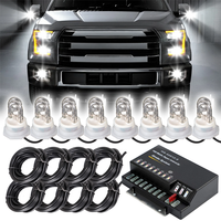 Nouveau kit de feux stroboscopiques d'urgence Xenon blanc 12V 160W 8 ampoules pour voiture avec garantie d'un an
