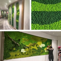 Mousse de taille personnalisée gratuite pour décoration murale personnalisée mousse autre art mural Grande décoration de fond commerciale personnalisée