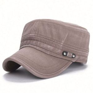 Wholesale Korean Fashion Men Captain Hat Plain New Sun Visor <b>Old</b> Wash Flat Captain Hats - Product Image 5