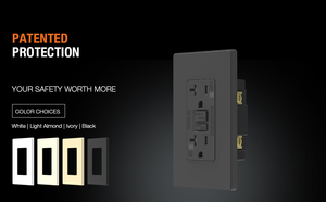 Tự kiểm tra gfci 5-20r tr & WR tường thiết bị chuyển mạch Outlet 20A chúng tôi cắm ổ cắm điện - Product Image 6